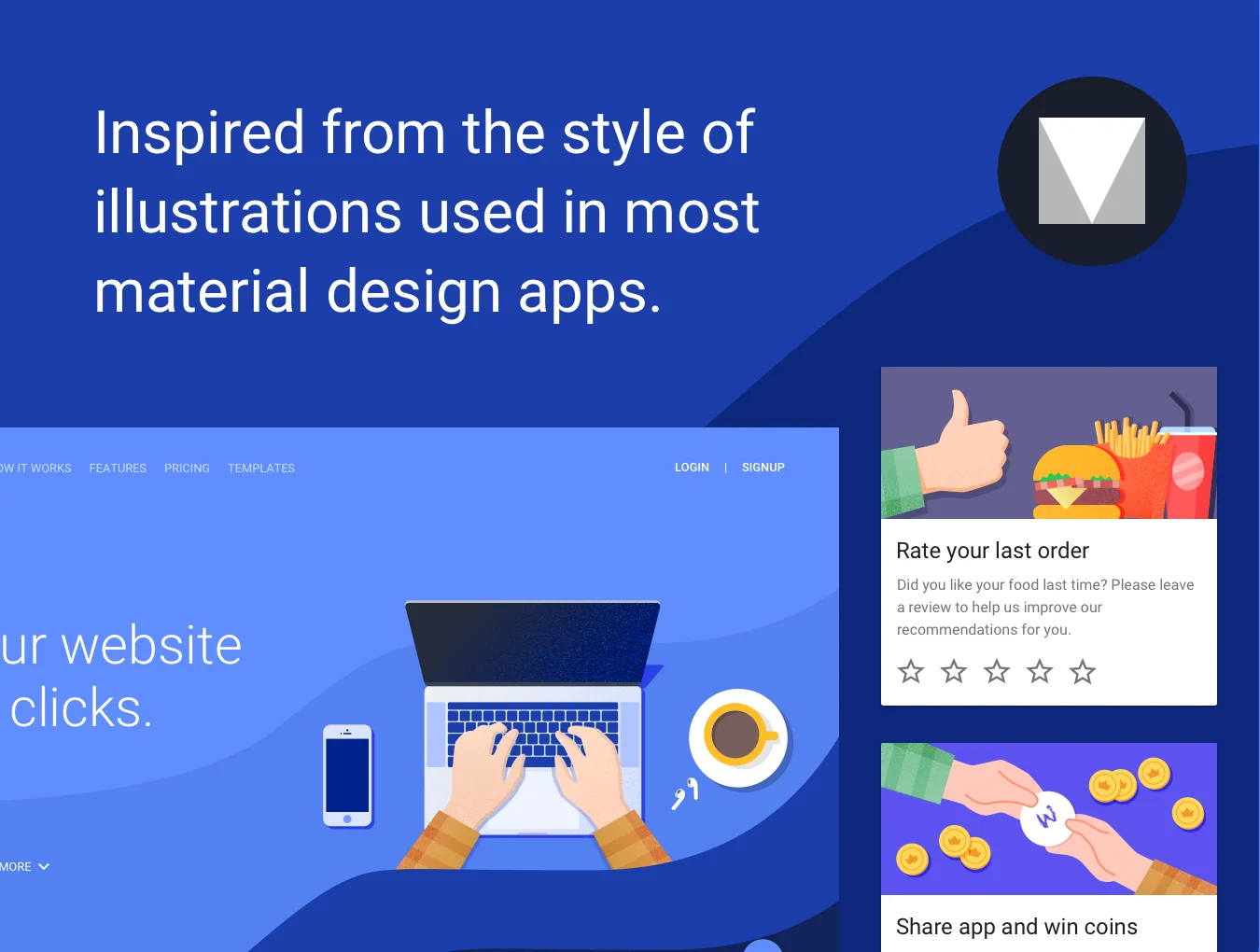 Material Style Illustrations Kit 2