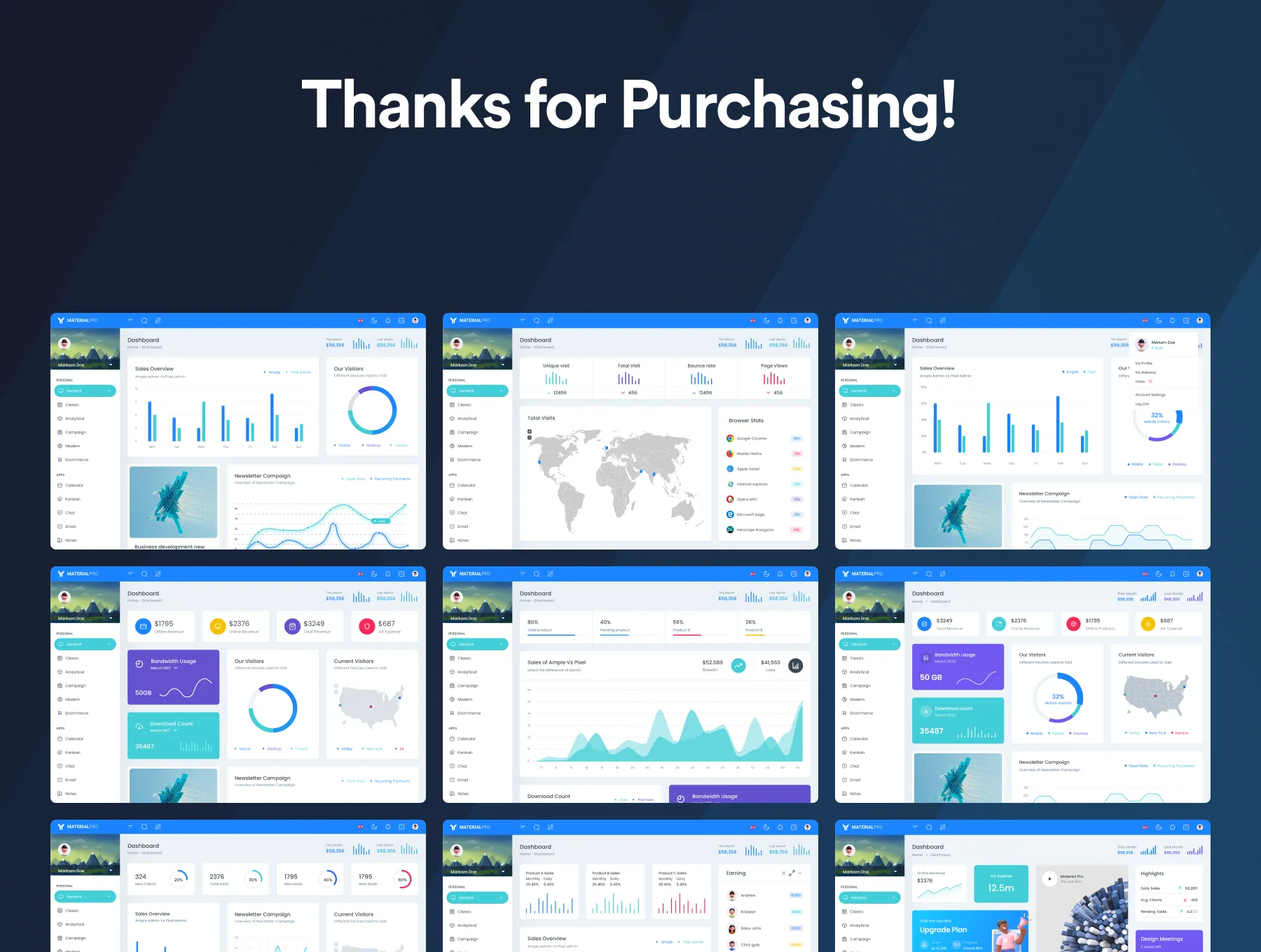 MaterialPro NextJS Admin Dashboard Template 4