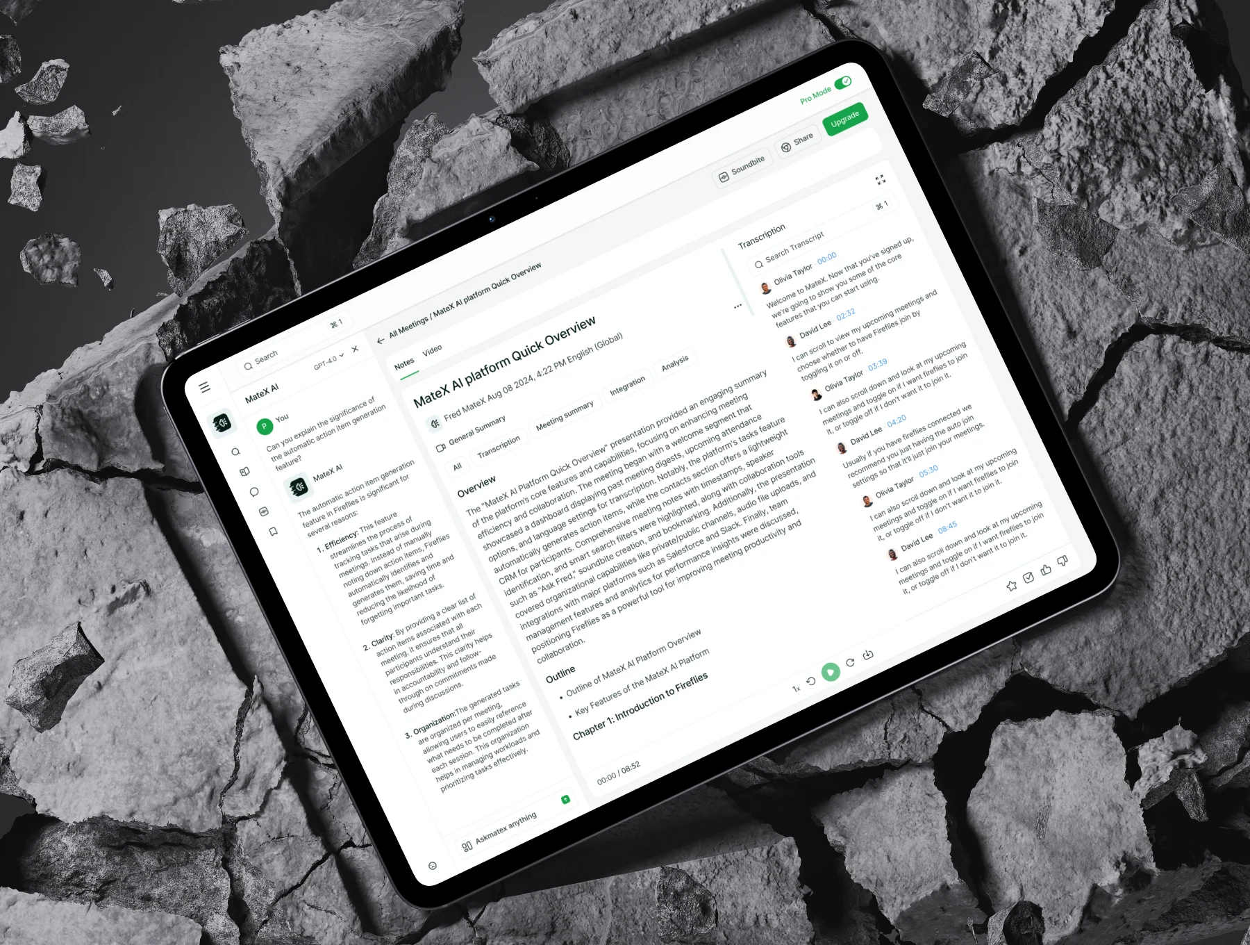 MateX - AI Meeting Assistants UI Kit 6