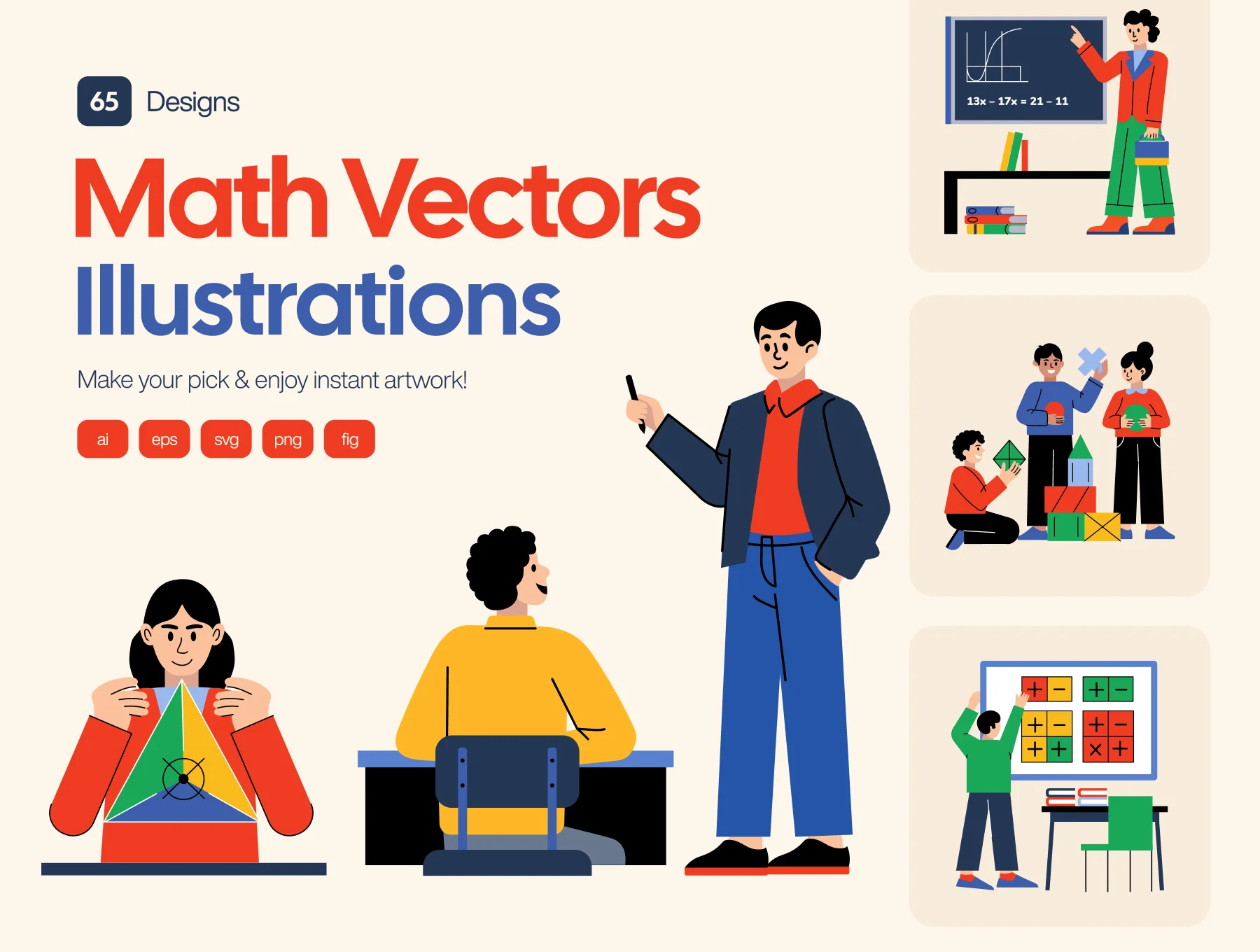 Math Illustrations Collection 6