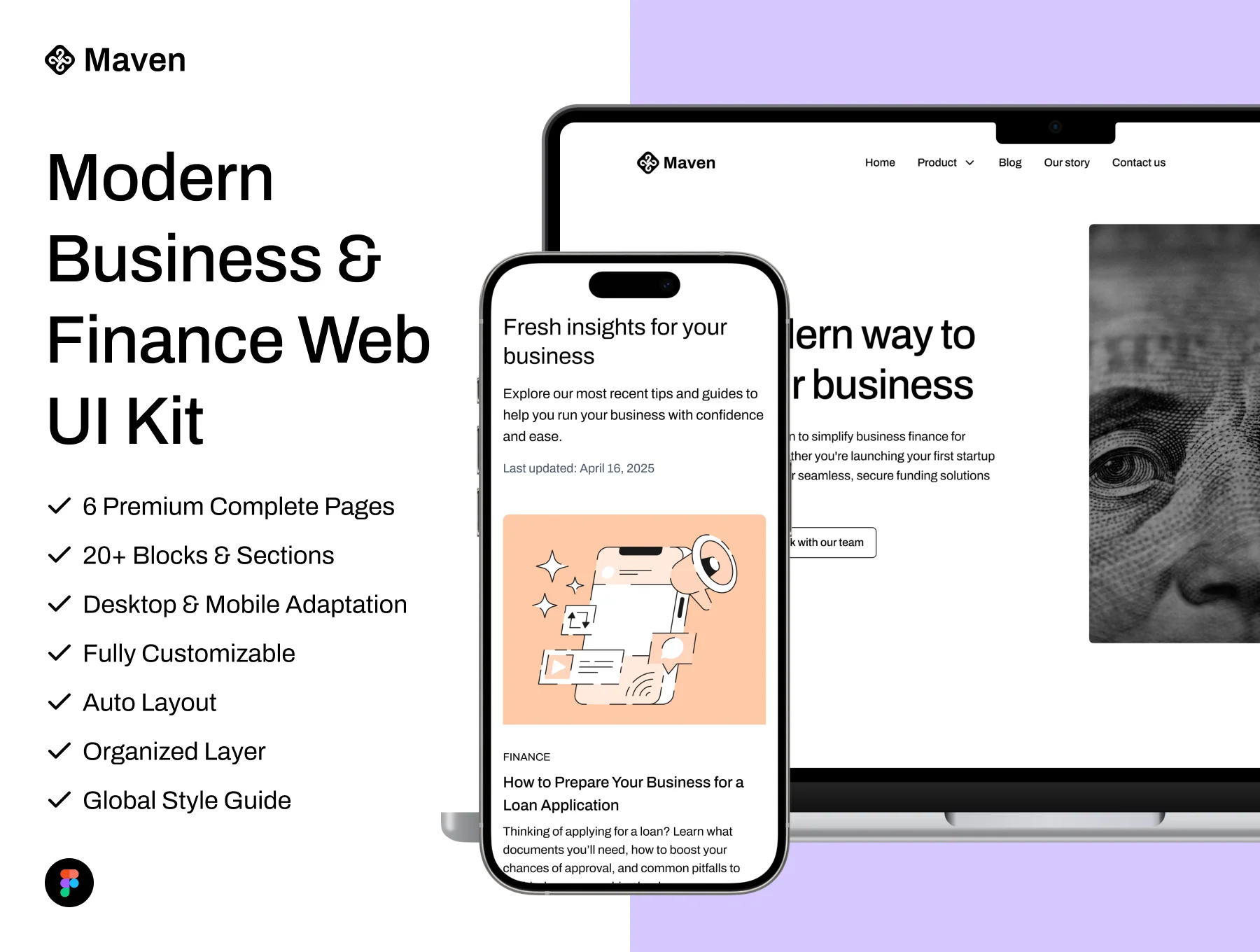 Maven - Modern Business & Finance Web UI Kit