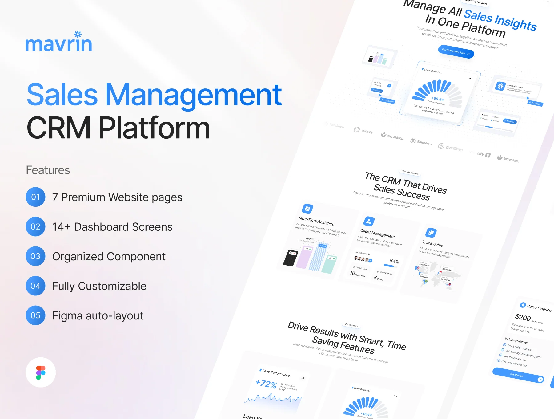 Mavrin– Sales Management Website Design