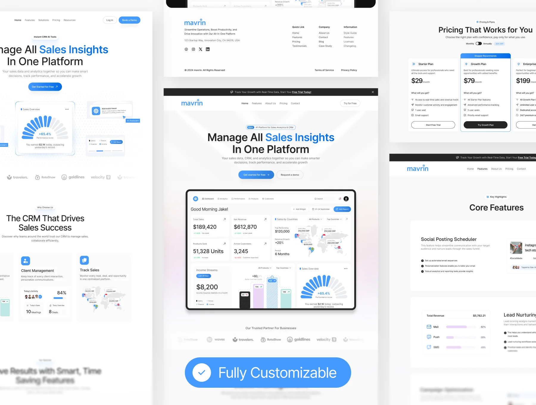 Mavrin– Sales Management Website Design 3