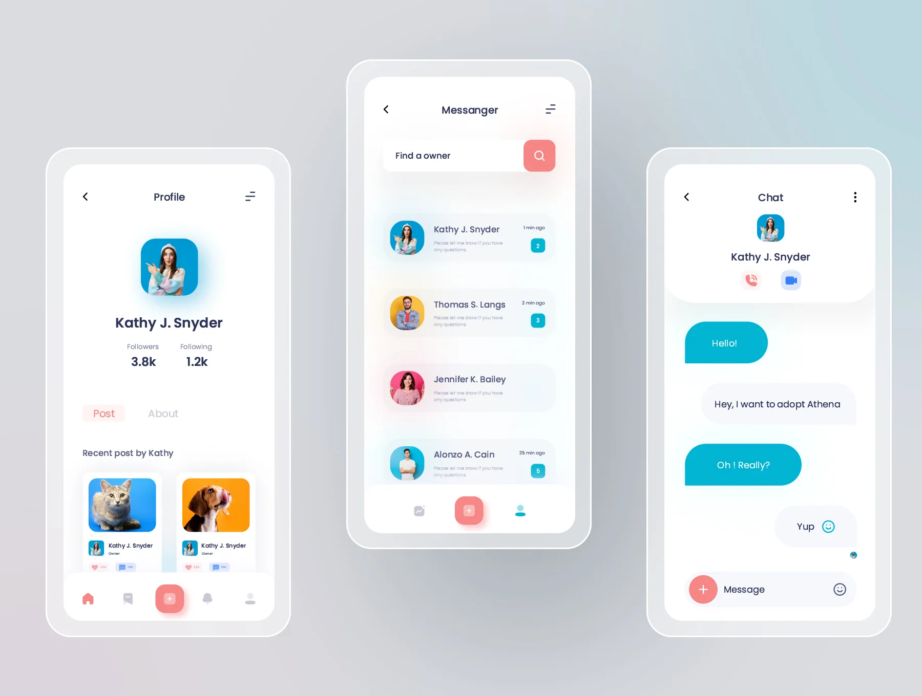 Maw & Paw Pet adoption ui kit. 5