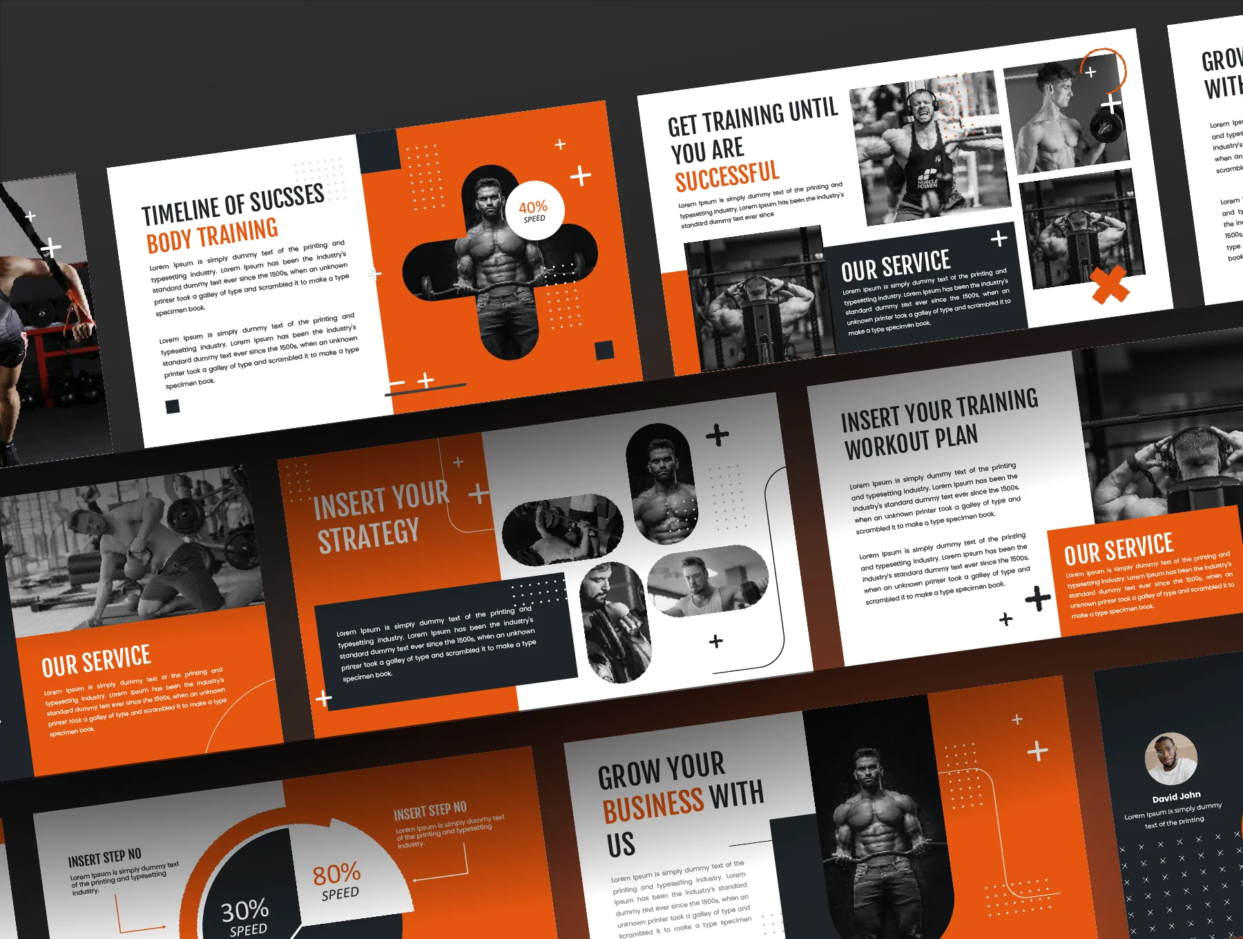 Max-GYM Presentation PowerPoint Template 2