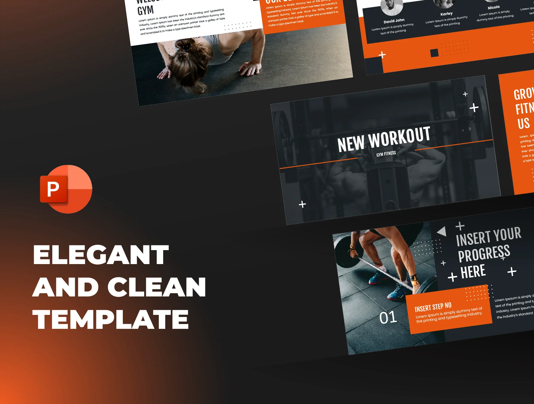 Max-GYM Presentation PowerPoint Template 3