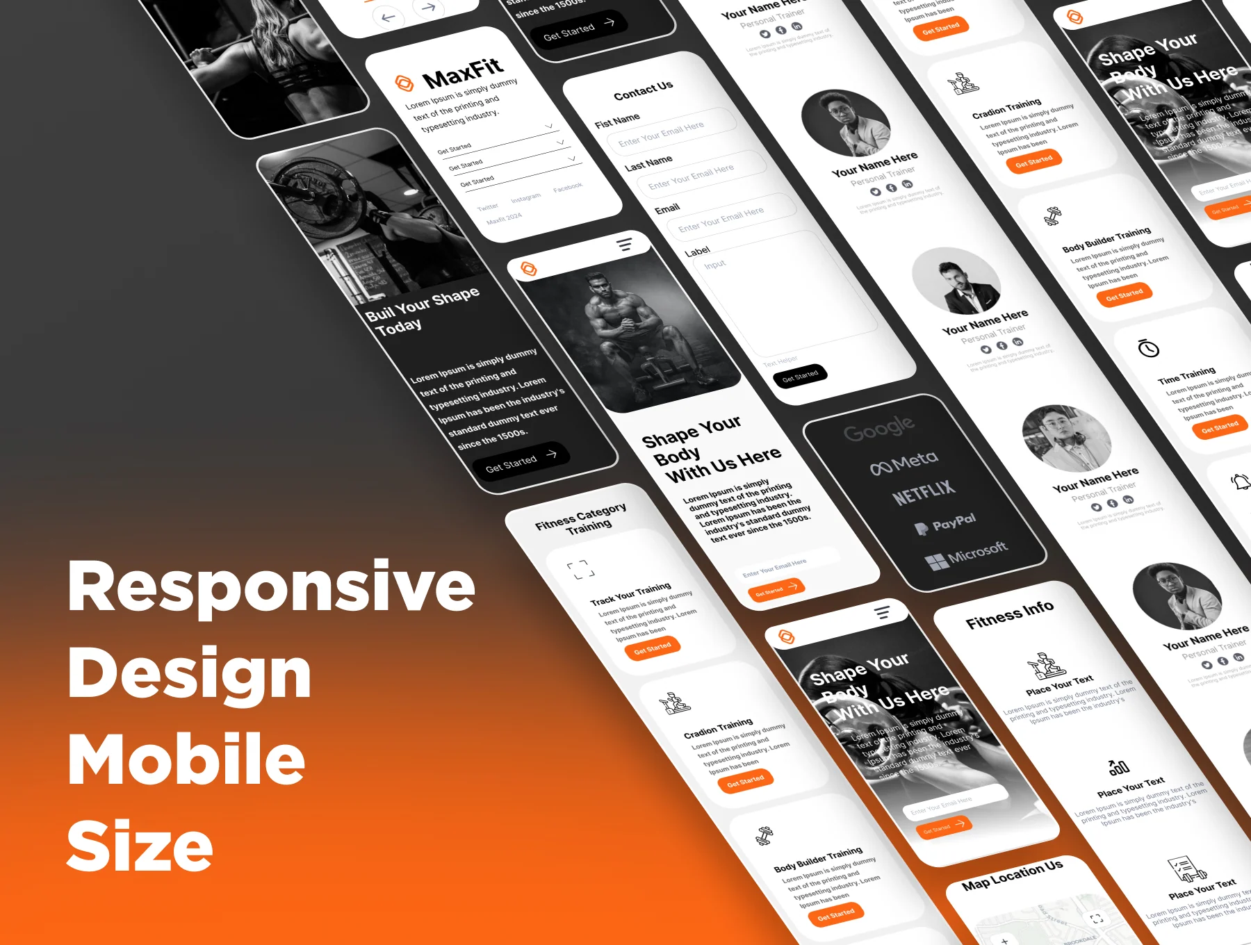 Maxfit - Gym Fitness Landing Page Template Ui Kit 3