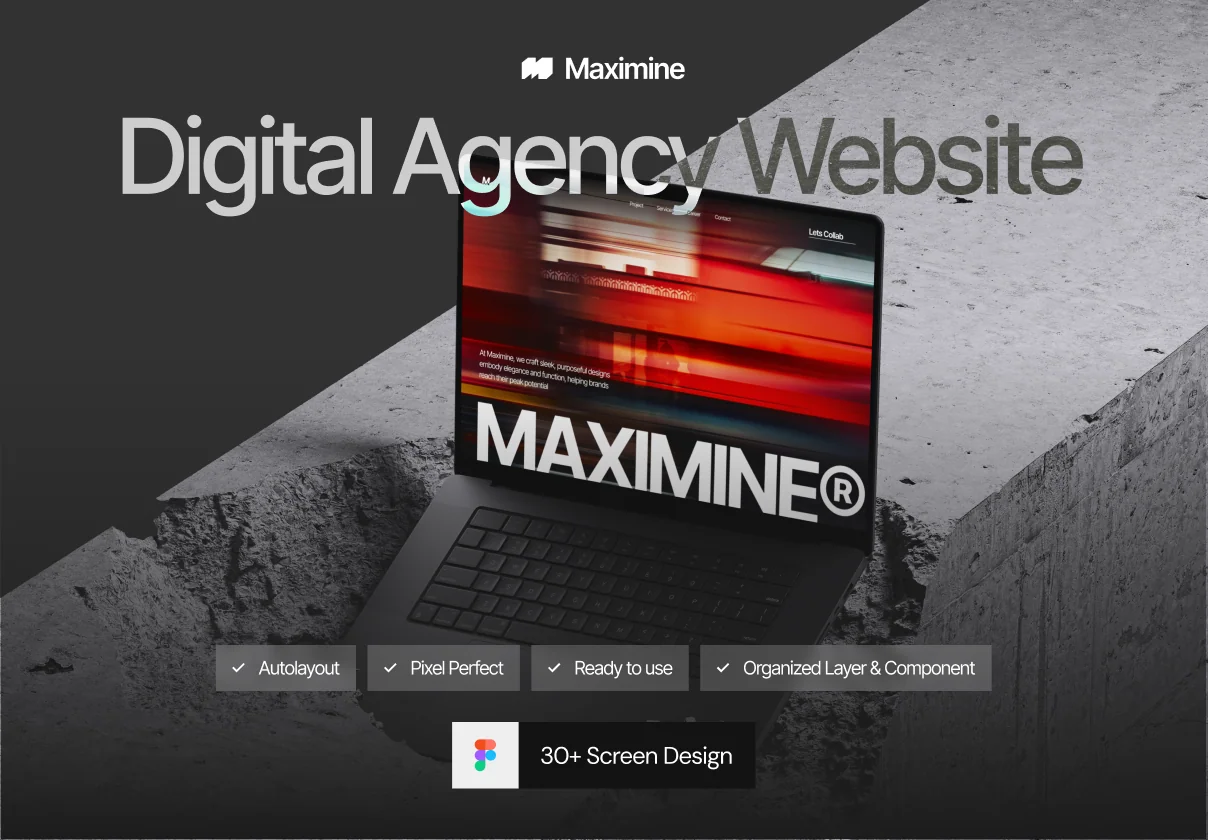 MAXIMINE – Digital Agency Web App UI Kit