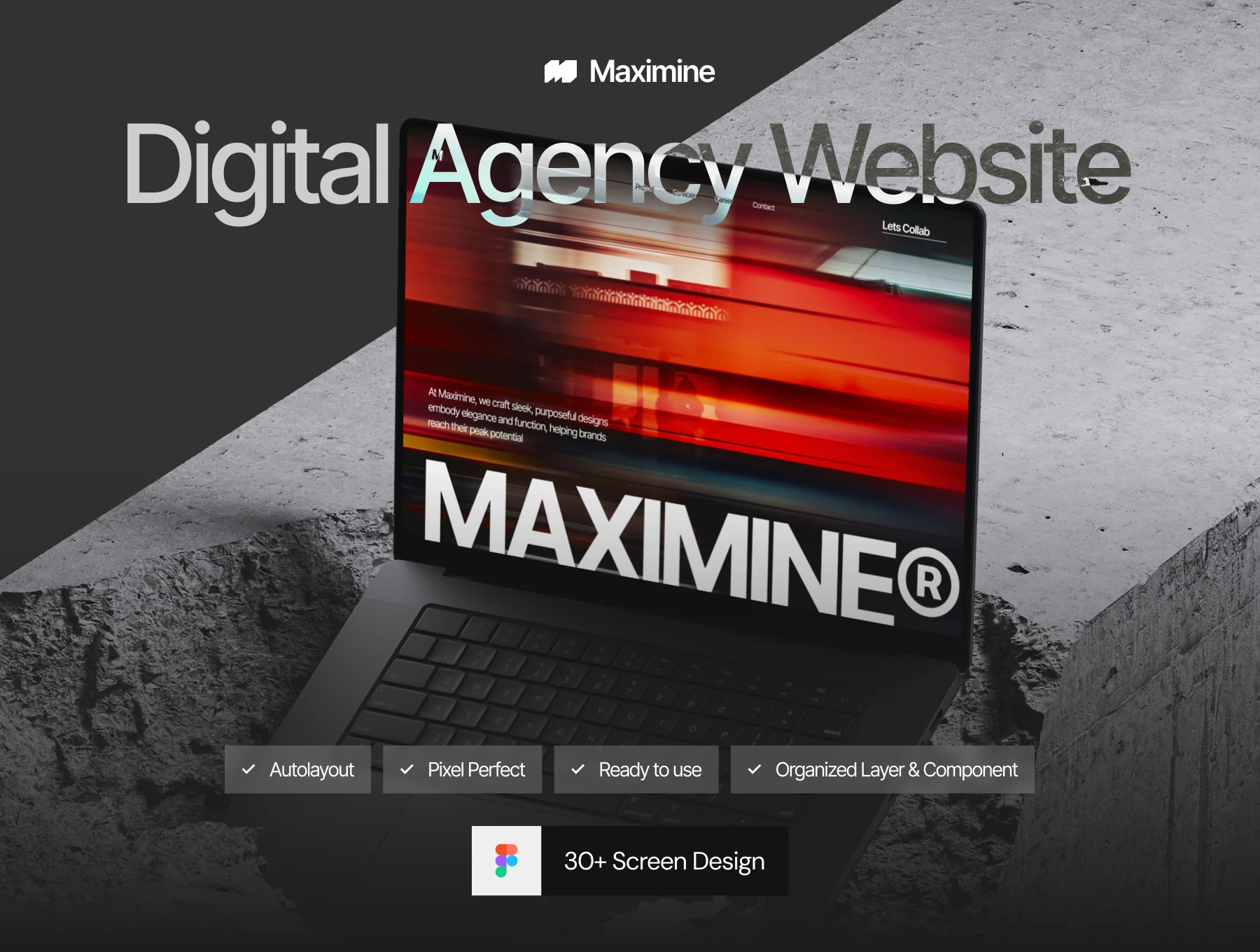 MAXIMINE – Digital Agency Web App UI Kit