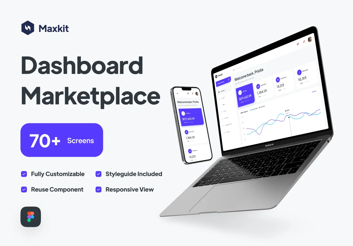 Maxkit - Marketplace Dashboard UI Kit