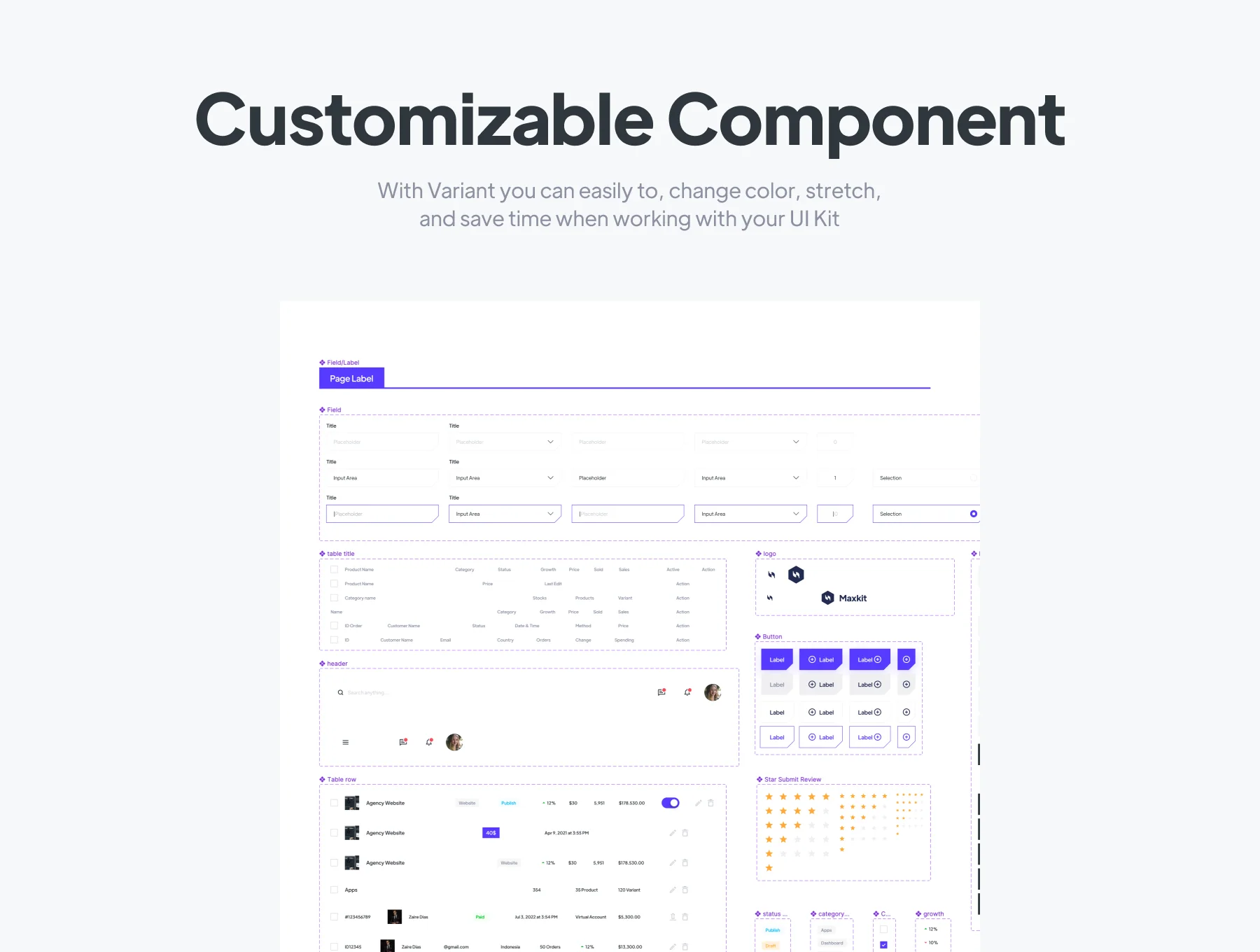 Maxkit - Marketplace Dashboard UI Kit 6