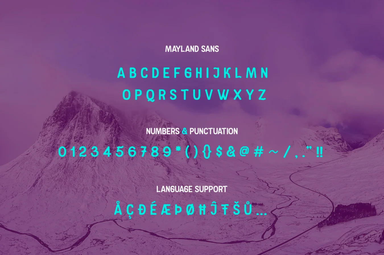Mayland Typeface Duo 4