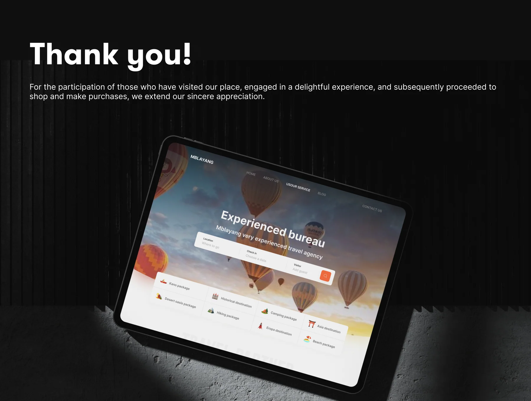 Mblayang - Travel Agent Website 6