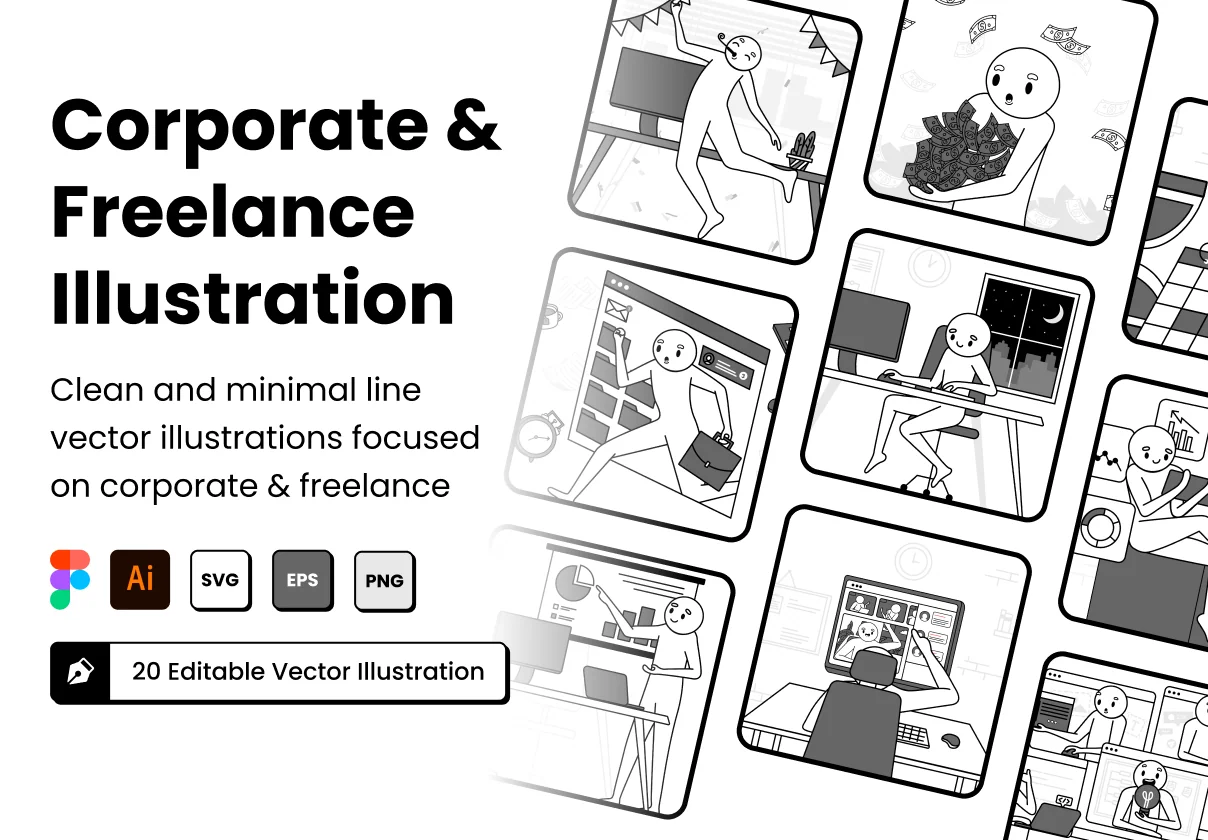Mbuled - Corporate & Freelancer Illustration