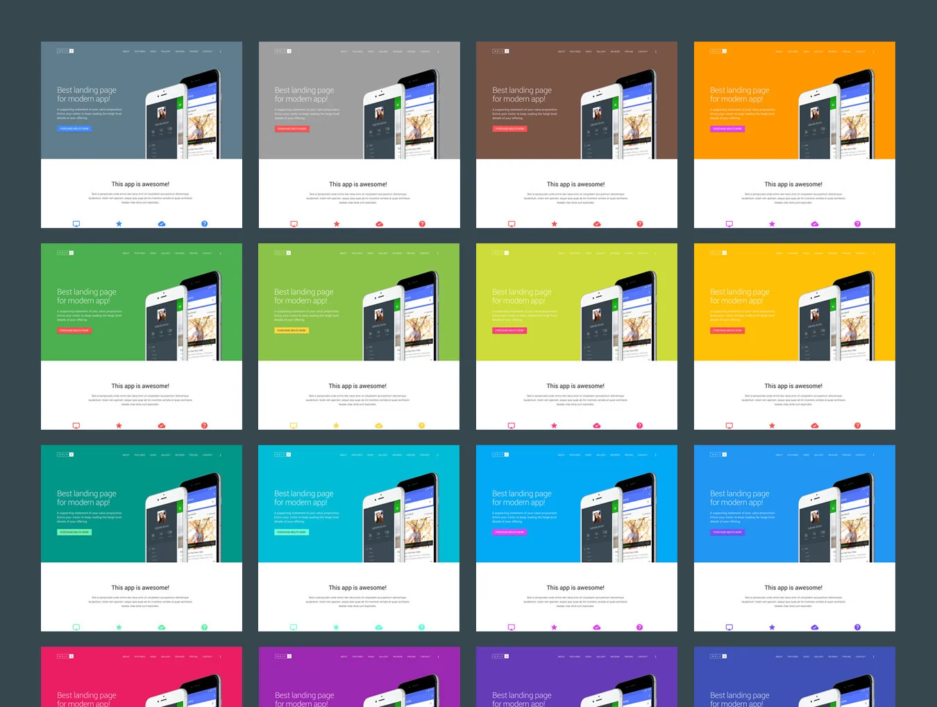 Material Design Landing Page 2 2