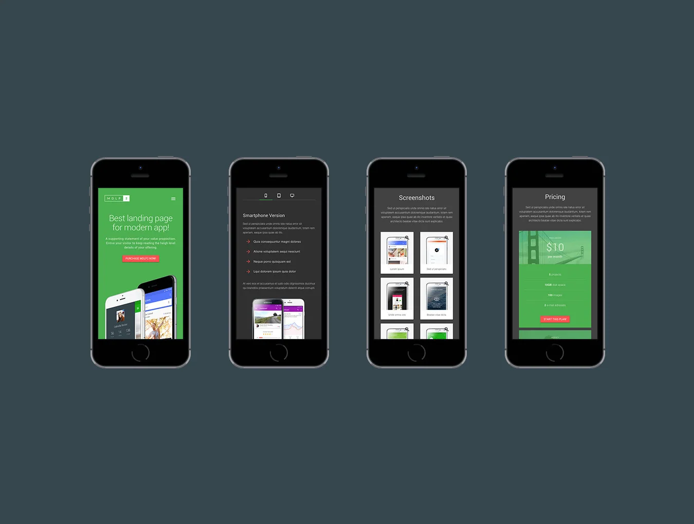 Material Design Landing Page 2 5
