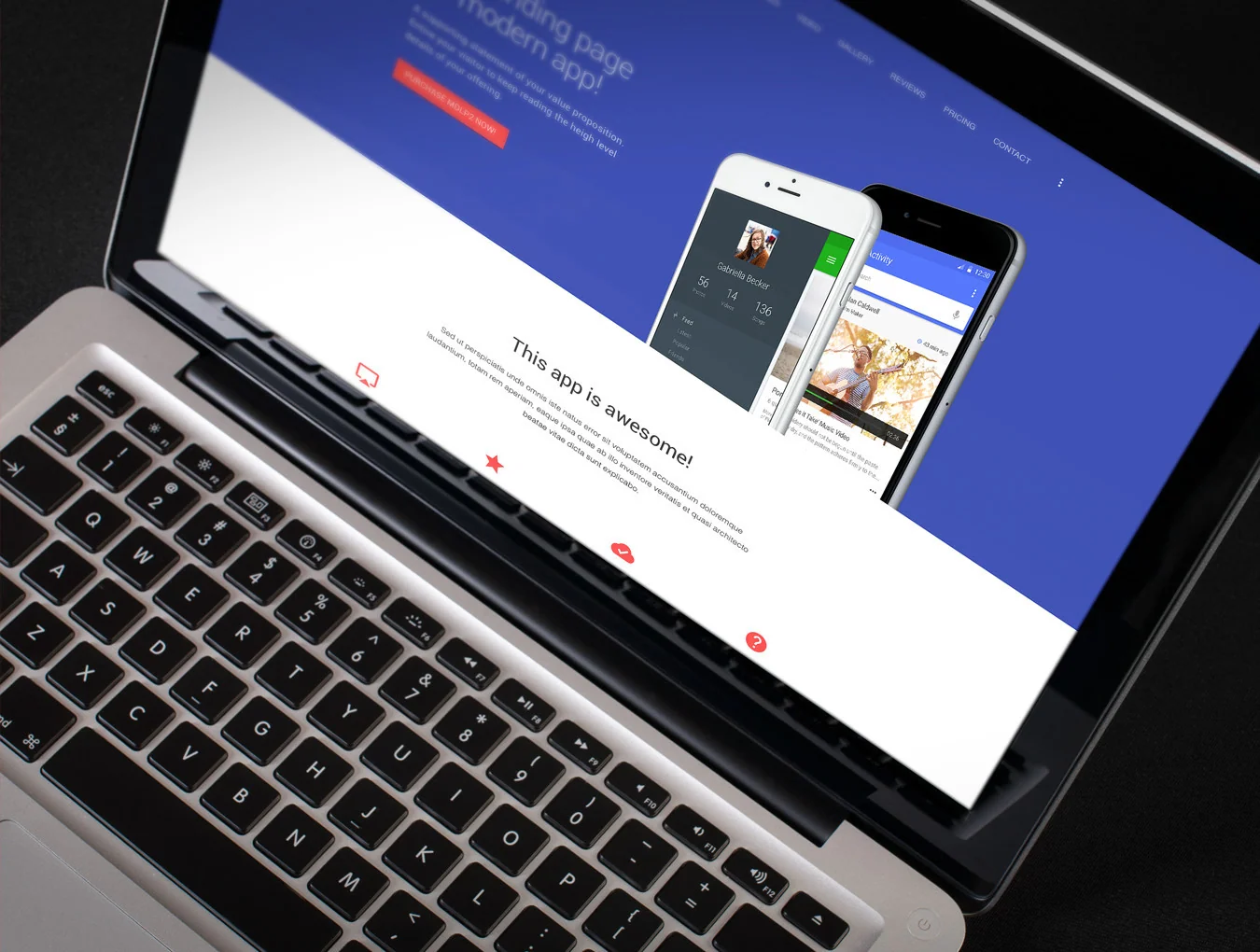 Material Design Landing Page 2 6