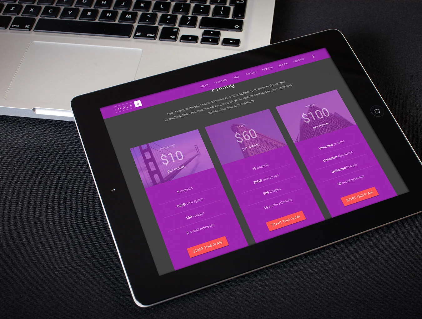 Material Design Landing Page 2 8