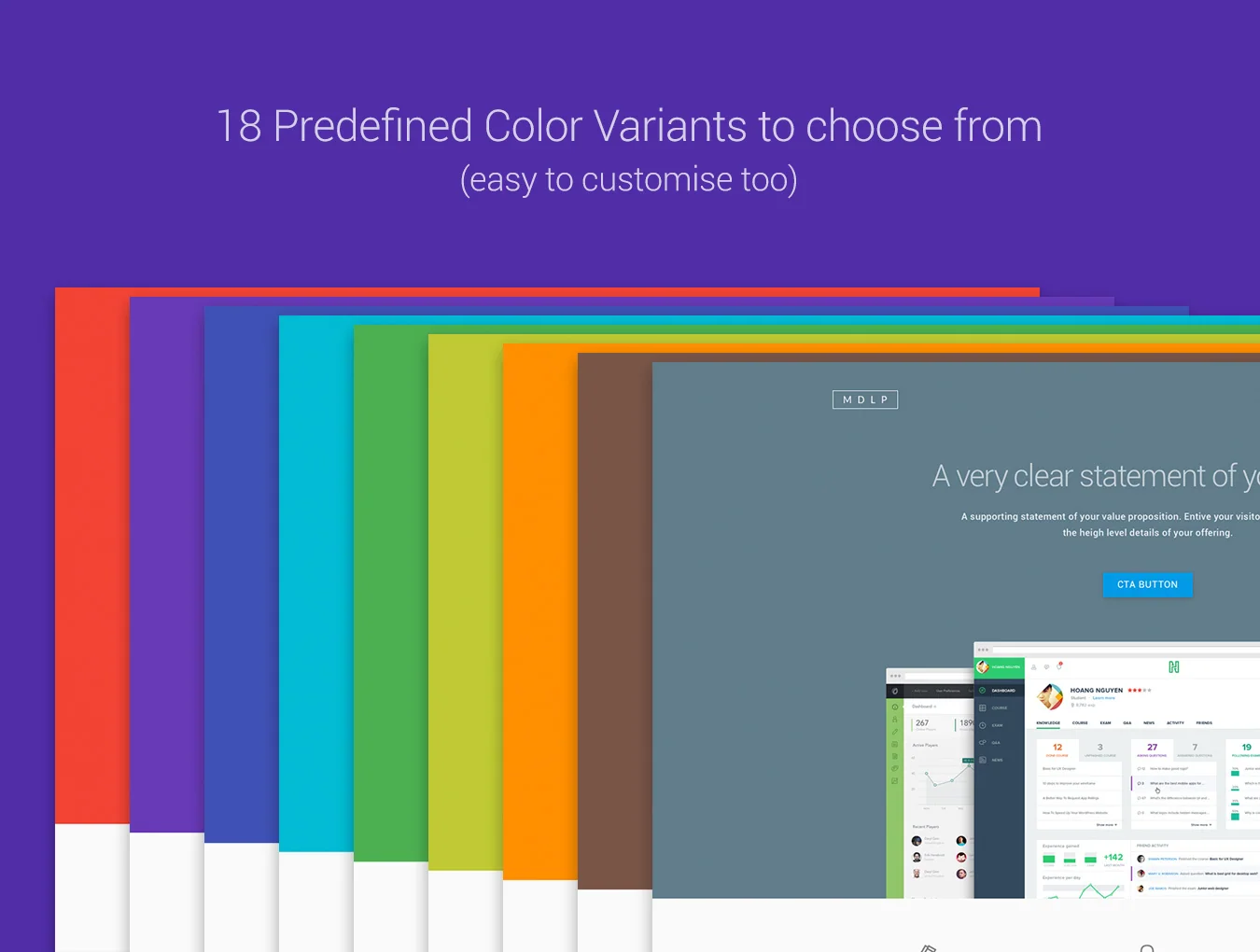 Material Design Landing Page 2