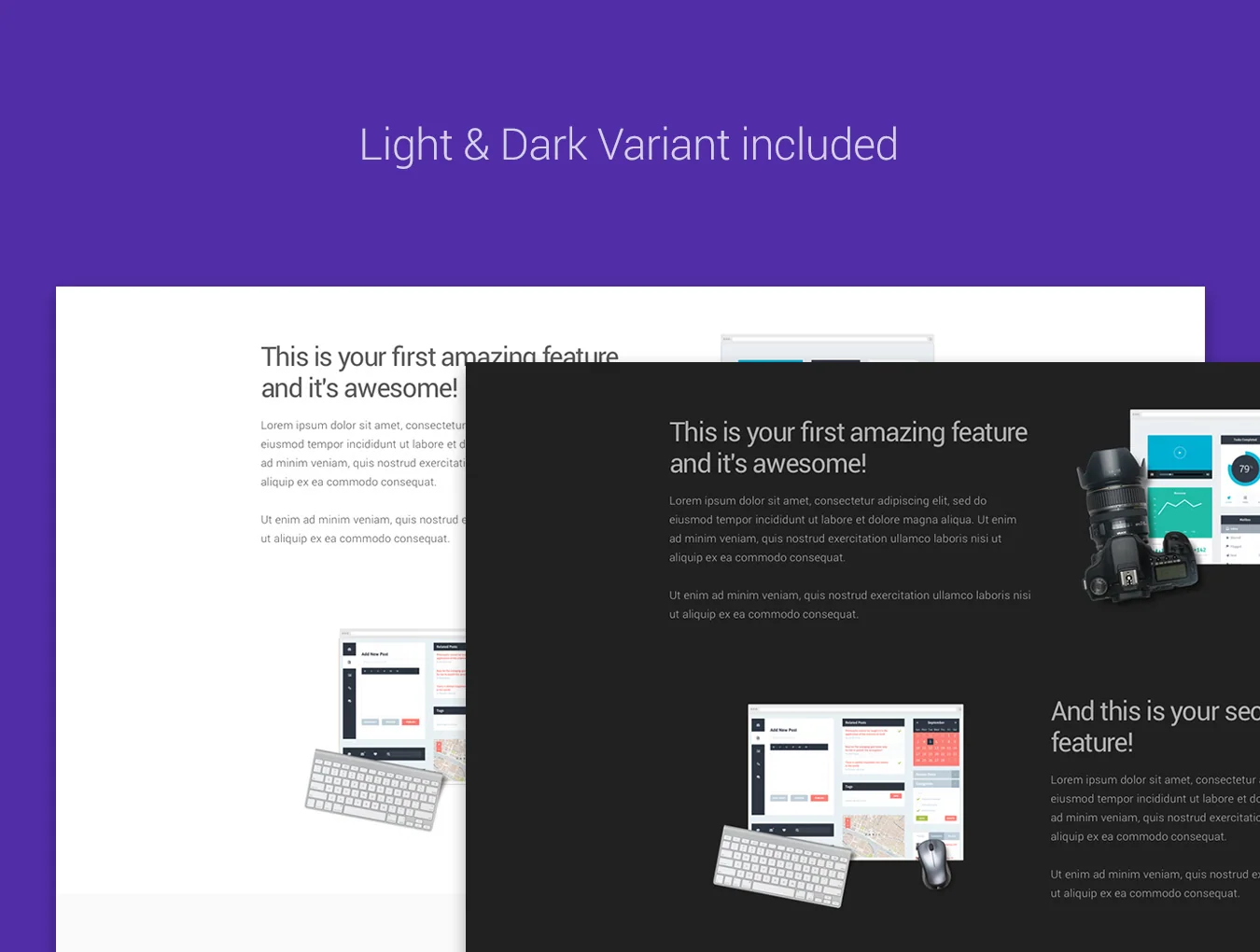 Material Design Landing Page 3