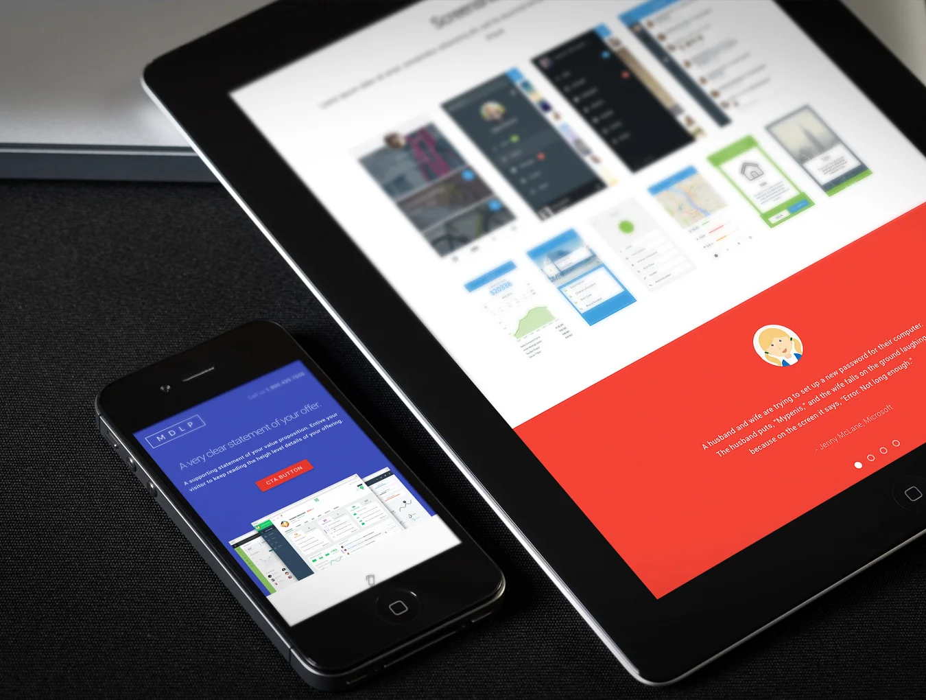 Material Design Landing Page 6