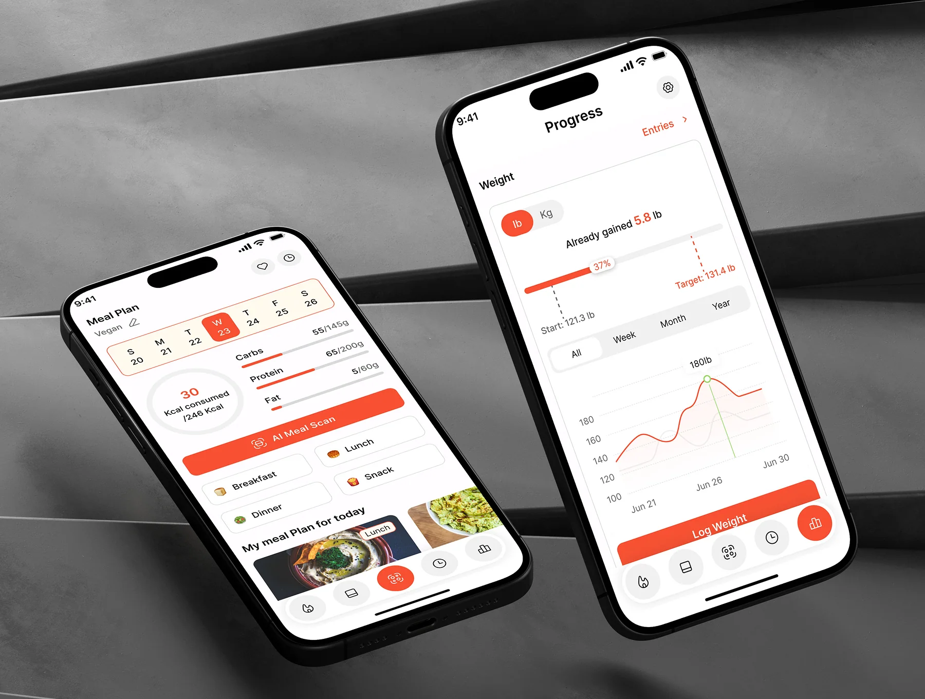 Me Weight Loss Mobile App UI Kit 8