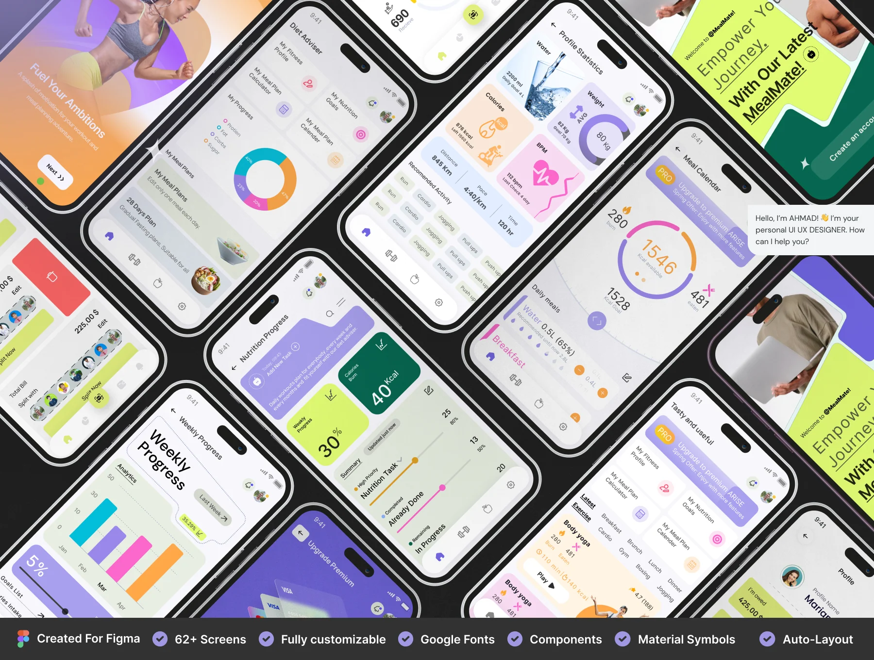 MealMate Workouts | Workouts & Meal Planner | Fitness Mobile UI Kit 4