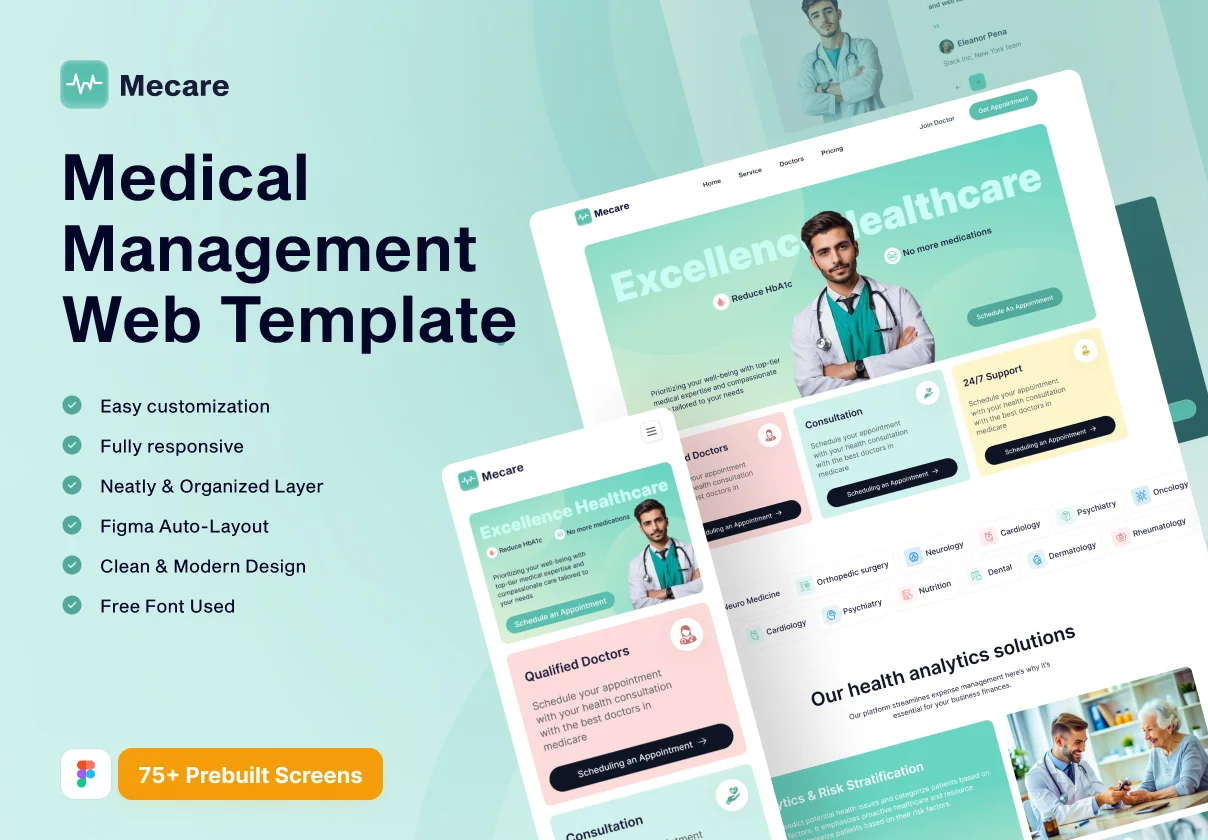 Mecare- Medical Management Web Template
