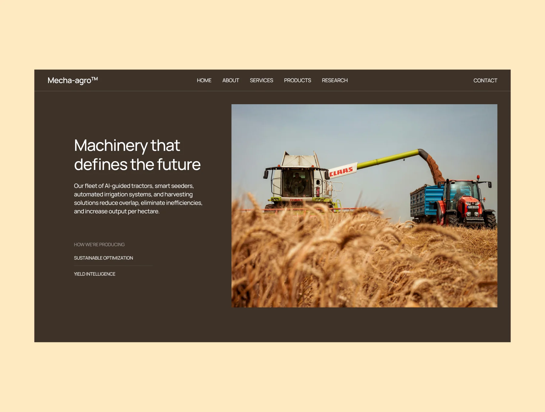Mecha-Agro Based Agency Template 2