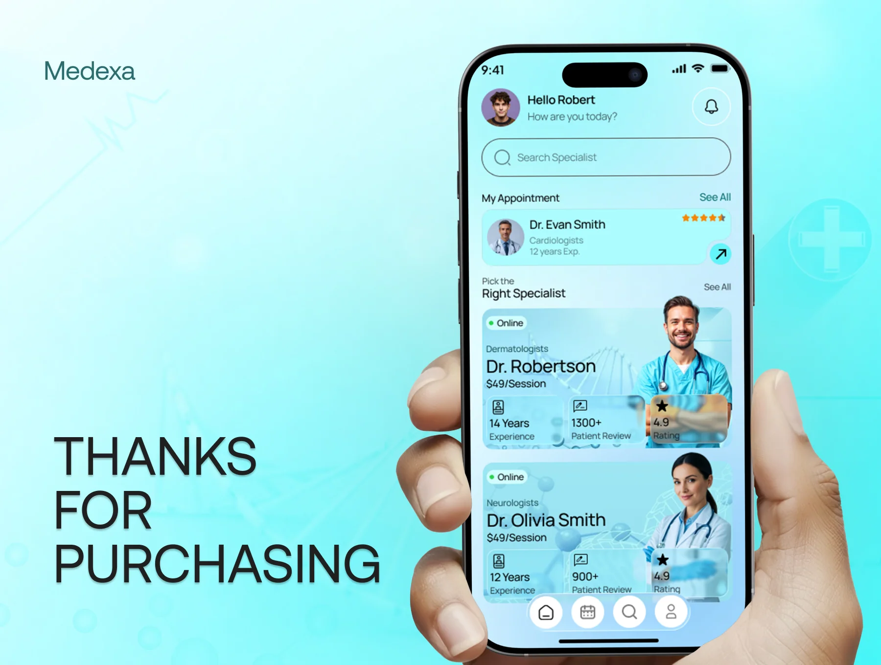 Medexa Doctor Appointment Mobile App UI Kit 6