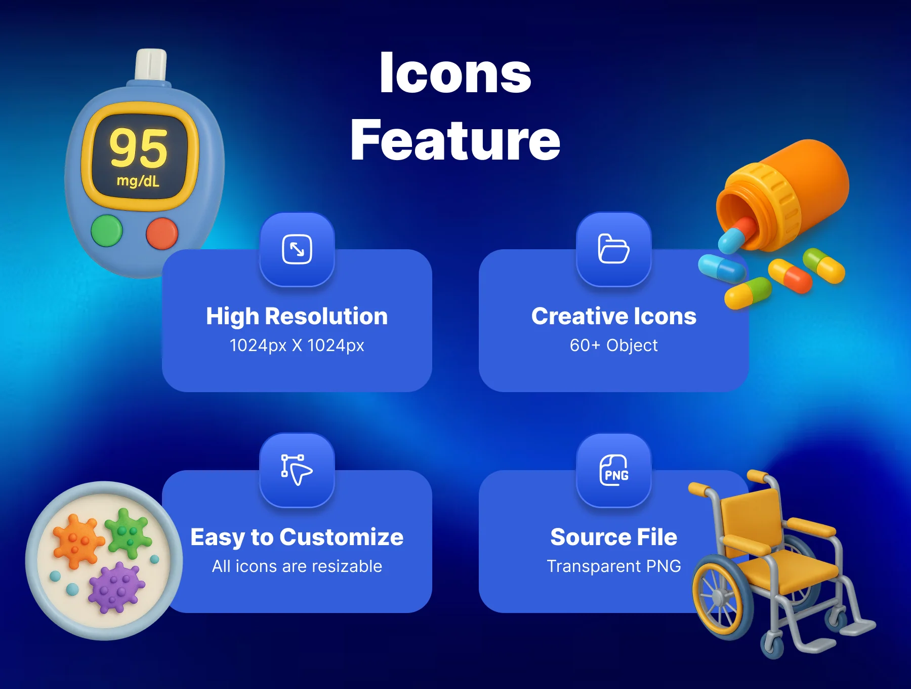 Medical 3D Icons Design 2