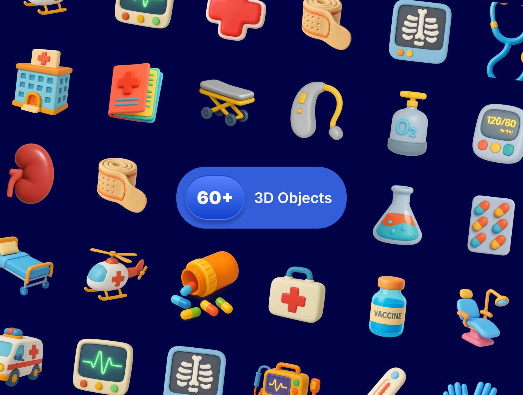 Medical 3D Icons Design 6