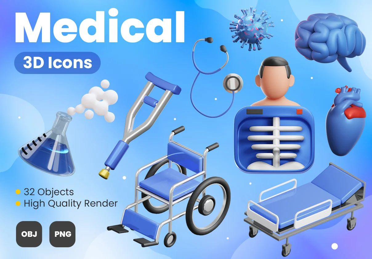 Medical 3D Icons