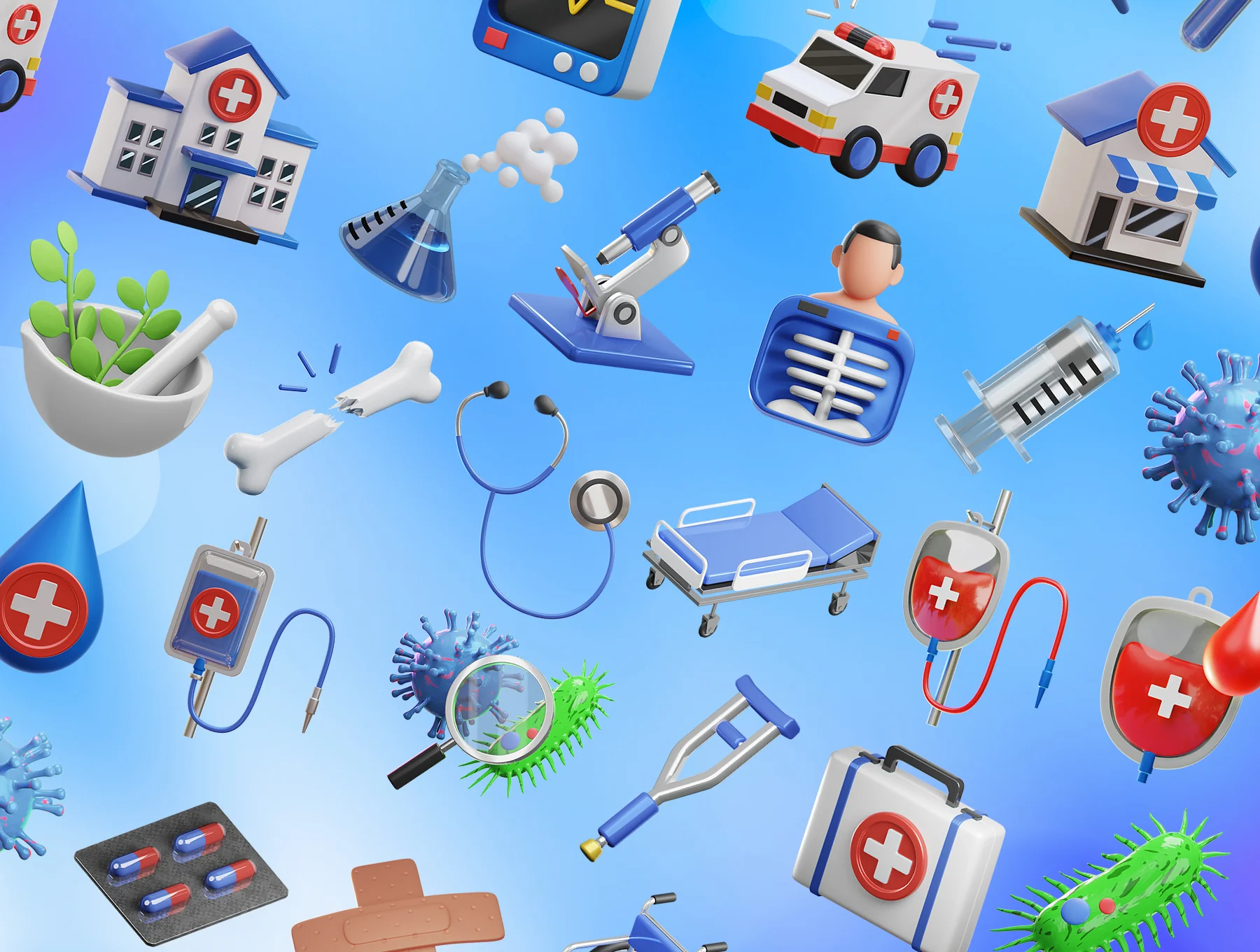 Medical 3D Icons 6
