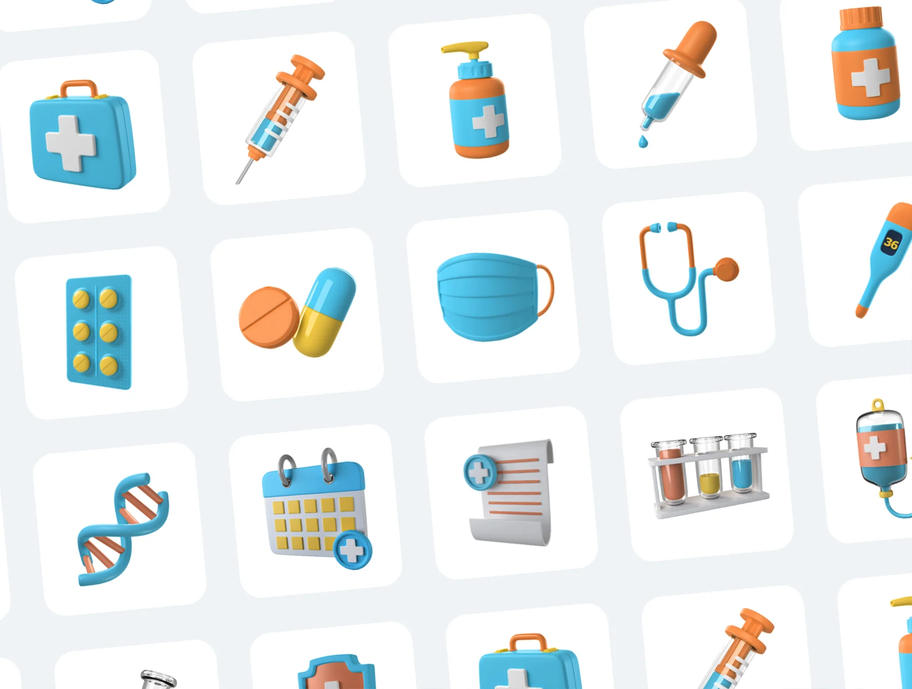 Medical 3D Icons 6