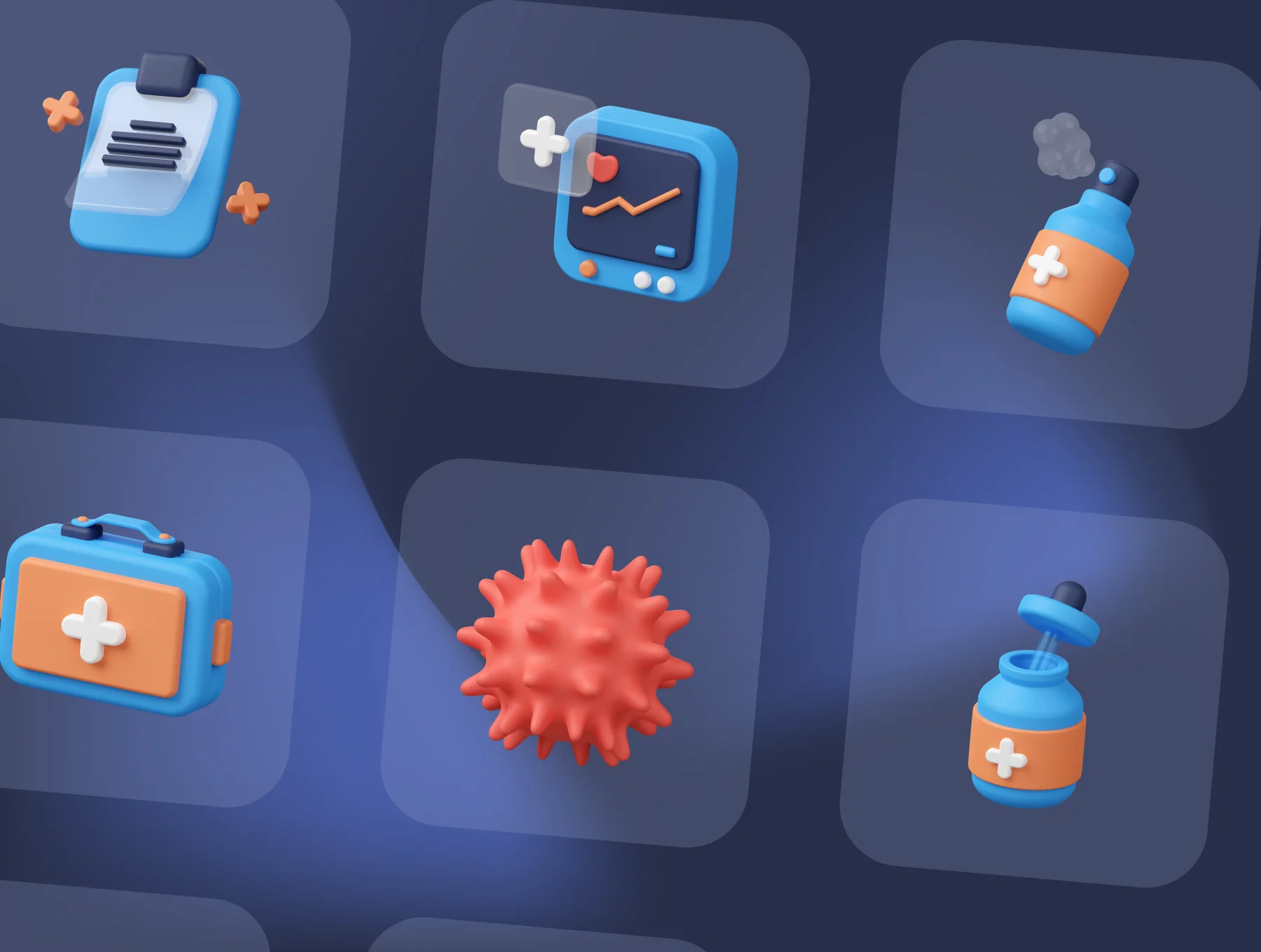 Medical 3D Illustration set 5