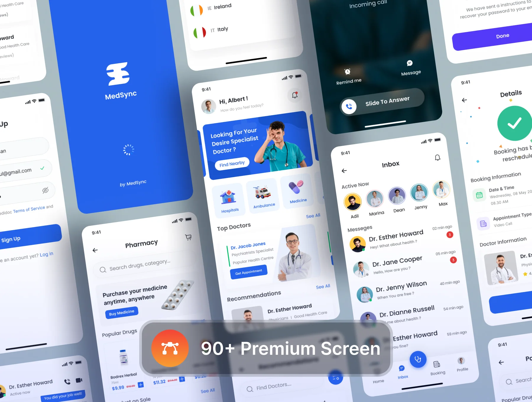 Medical App Design UI Kit 3