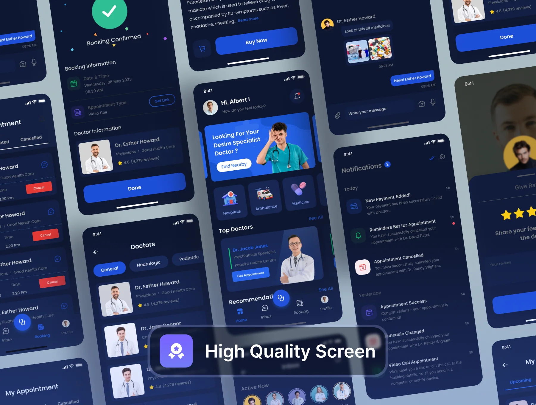 Medical App Design UI Kit 4