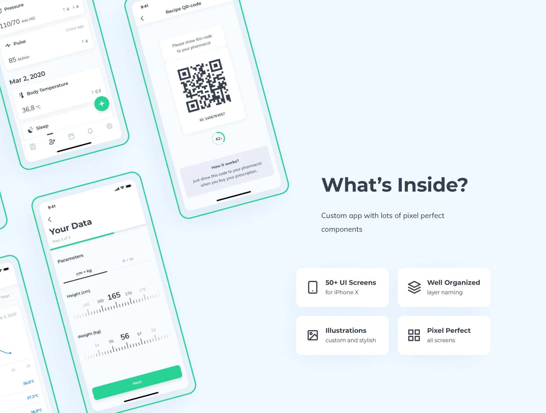 Medical App UI kit for iOS 2