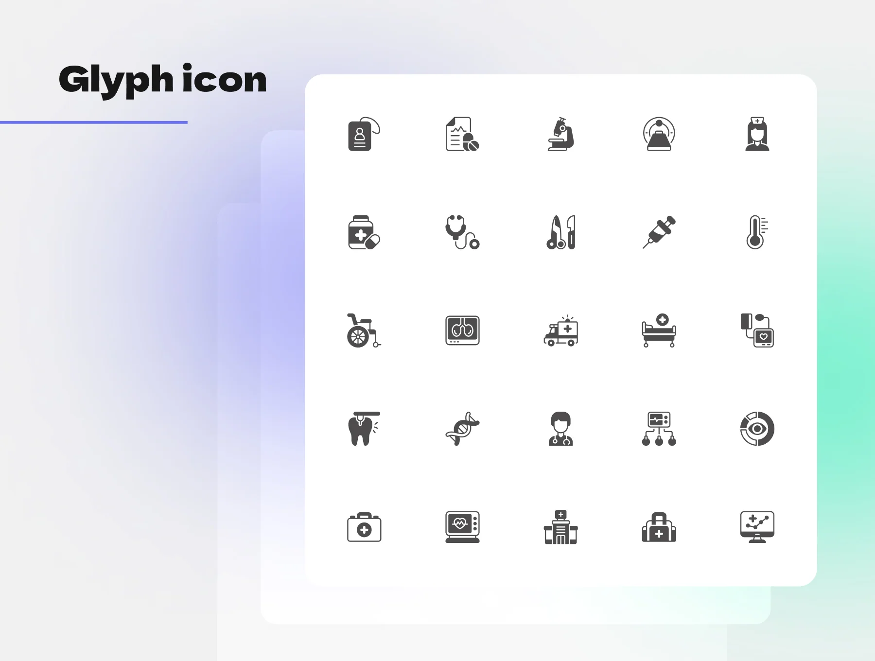 Medical Center Icons Set 5