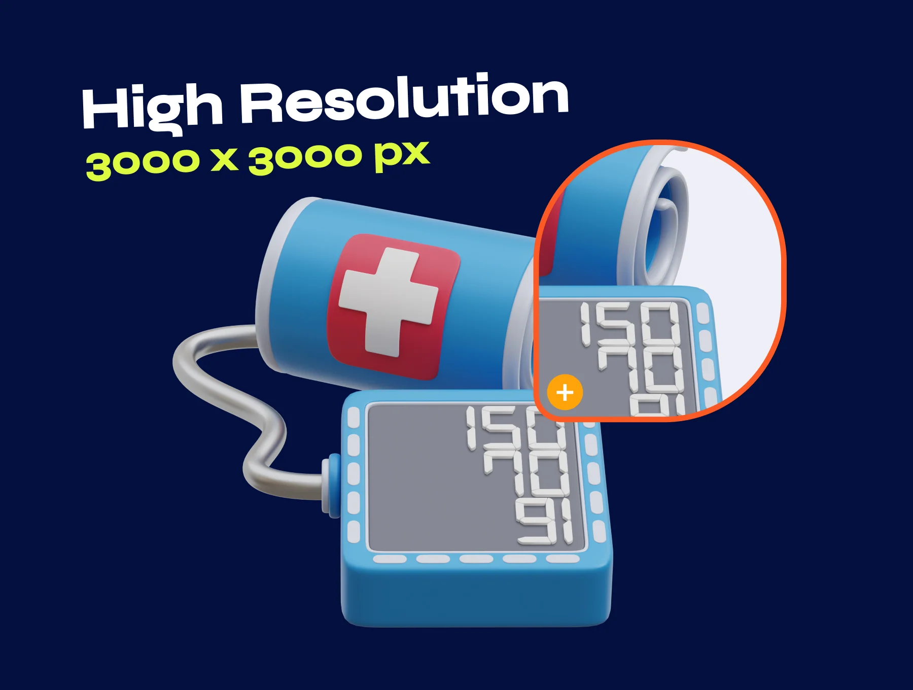 Medical Checkup 3D Icon Pack 3