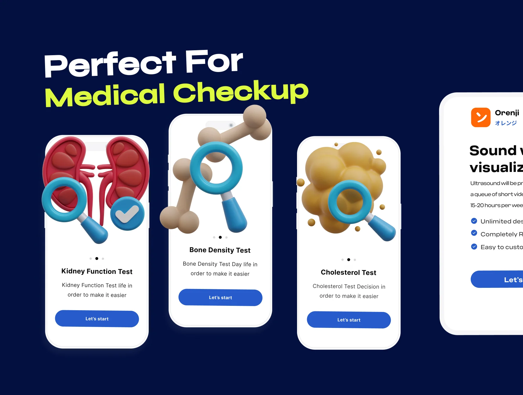 Medical Checkup 3D Icon Pack 5