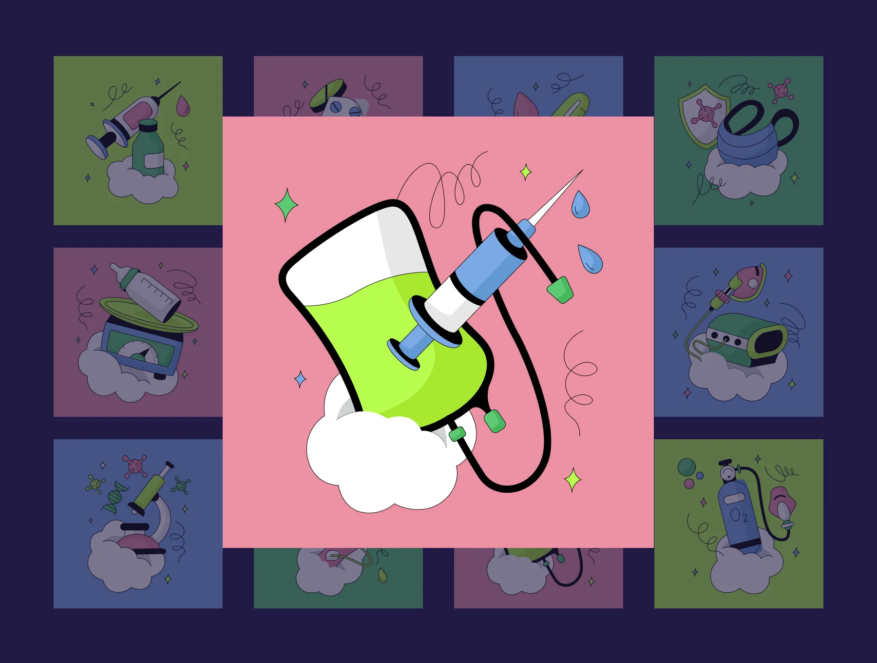 Medical & Health-Care Illustrations 7