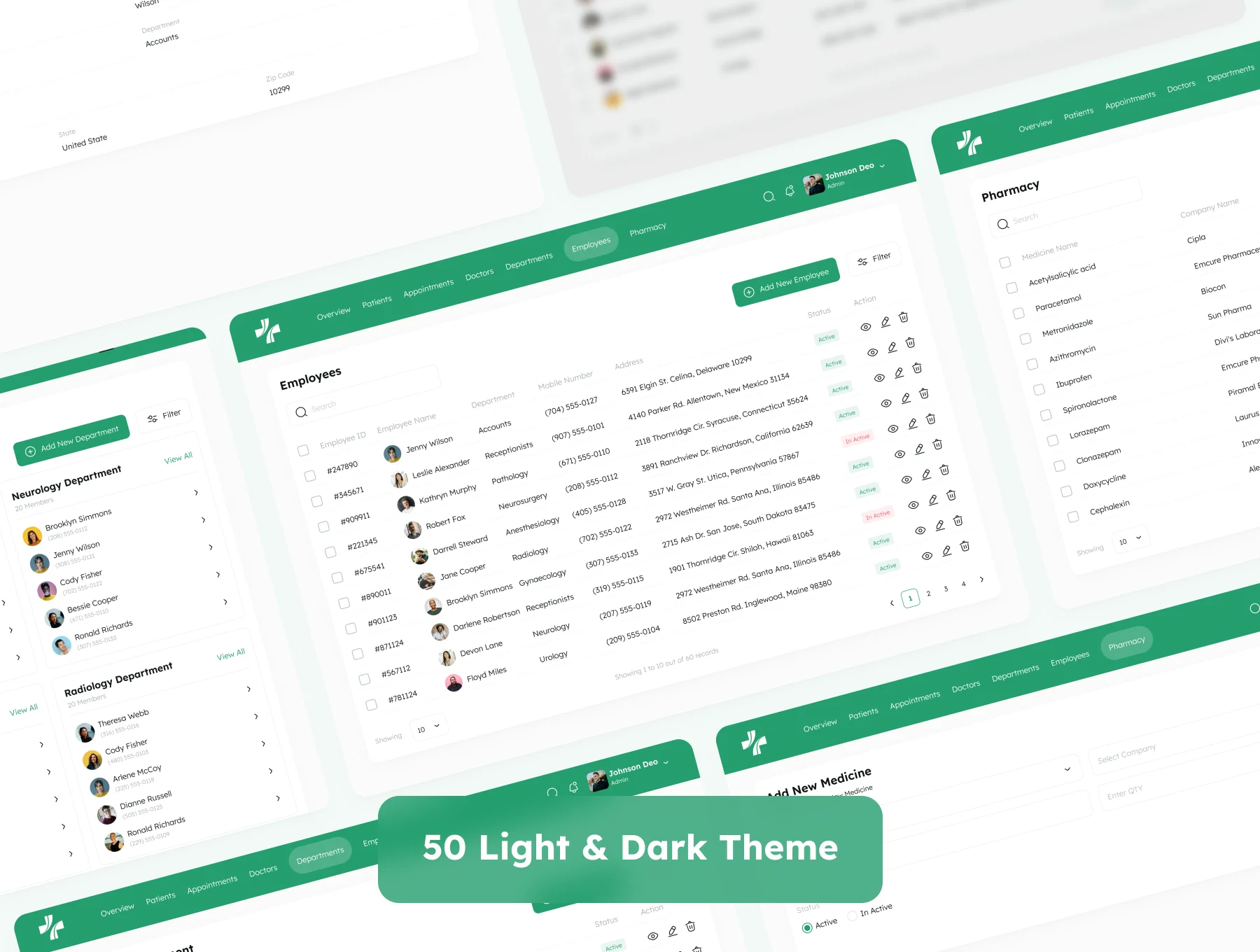 Medical Healthcare Admin UI Kit 6
