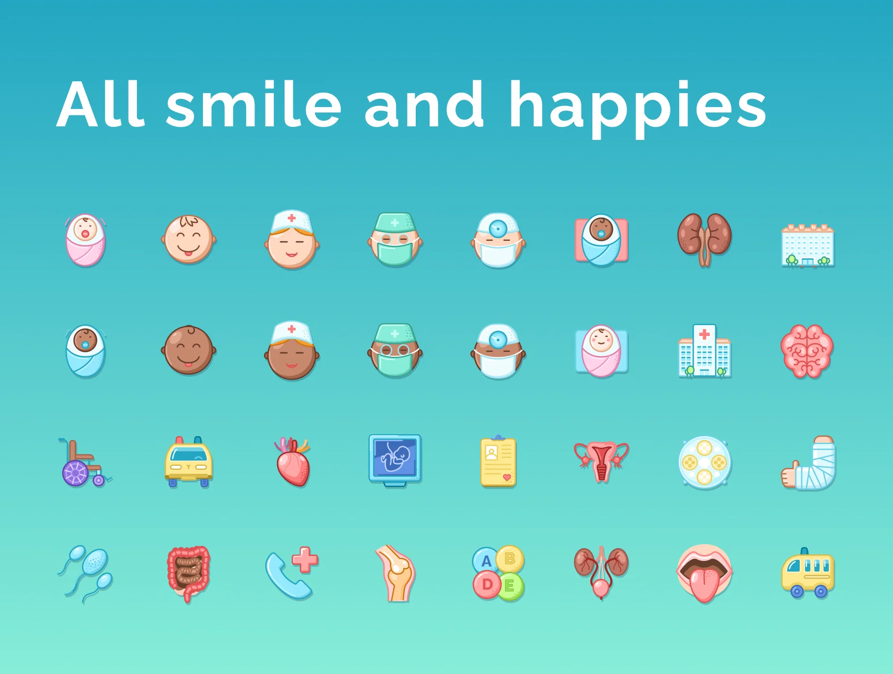 Medical & Healthcare Icons Set 4