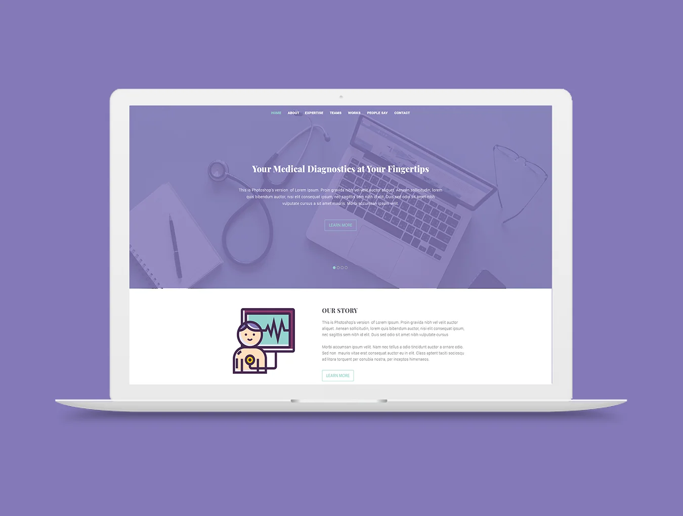 105 Medical Icons | Lilac Series 10