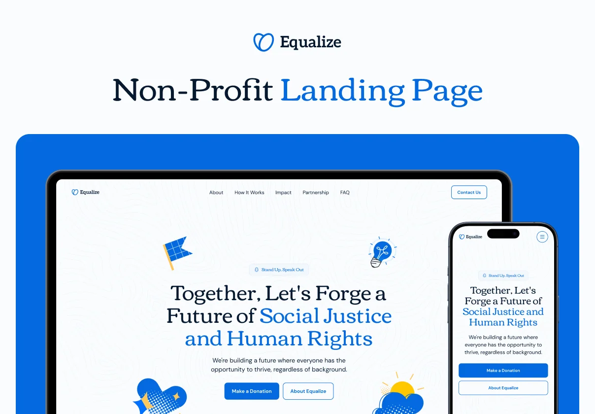 Equalize — Nonprofit Website Template