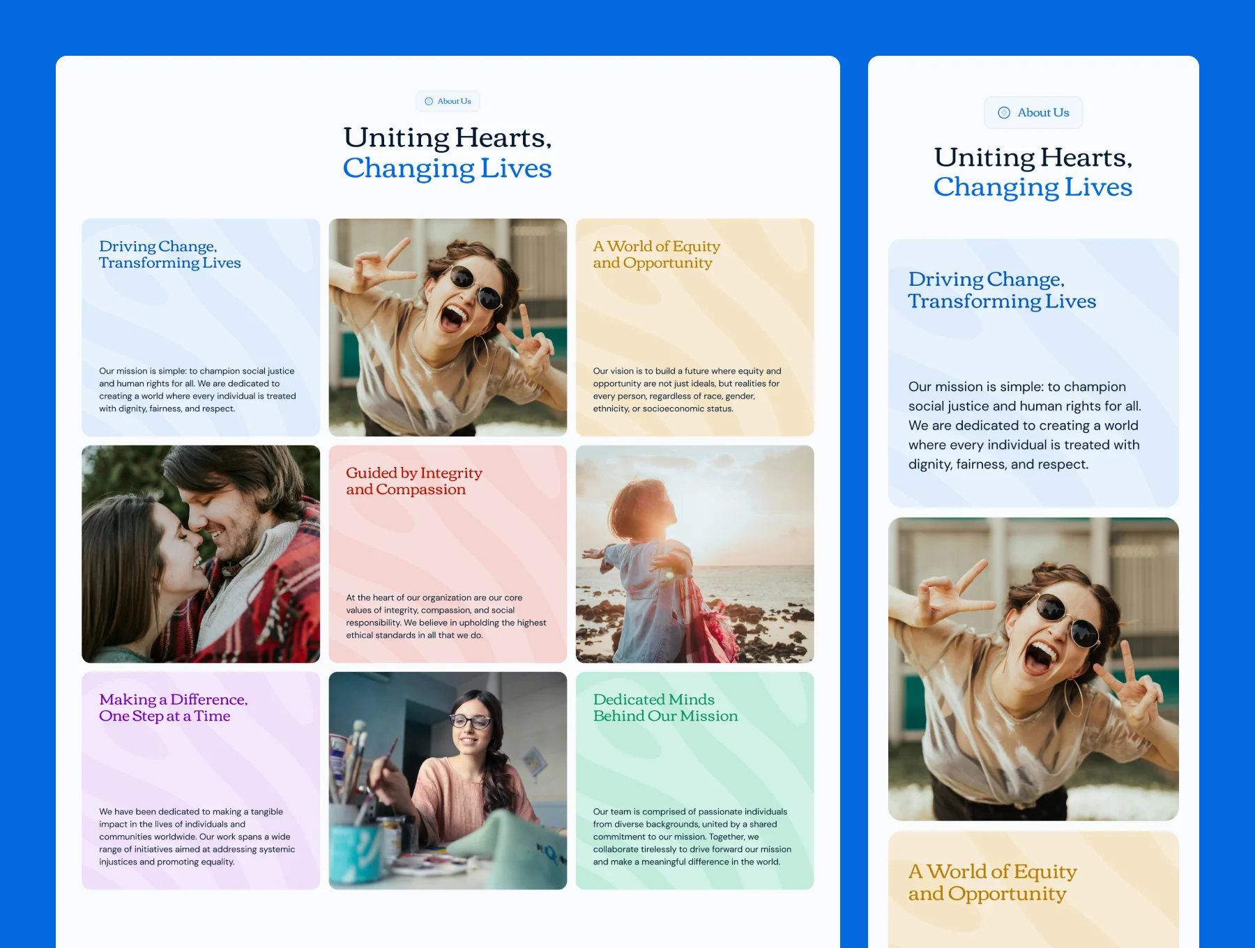Equalize — Nonprofit Website Template 4