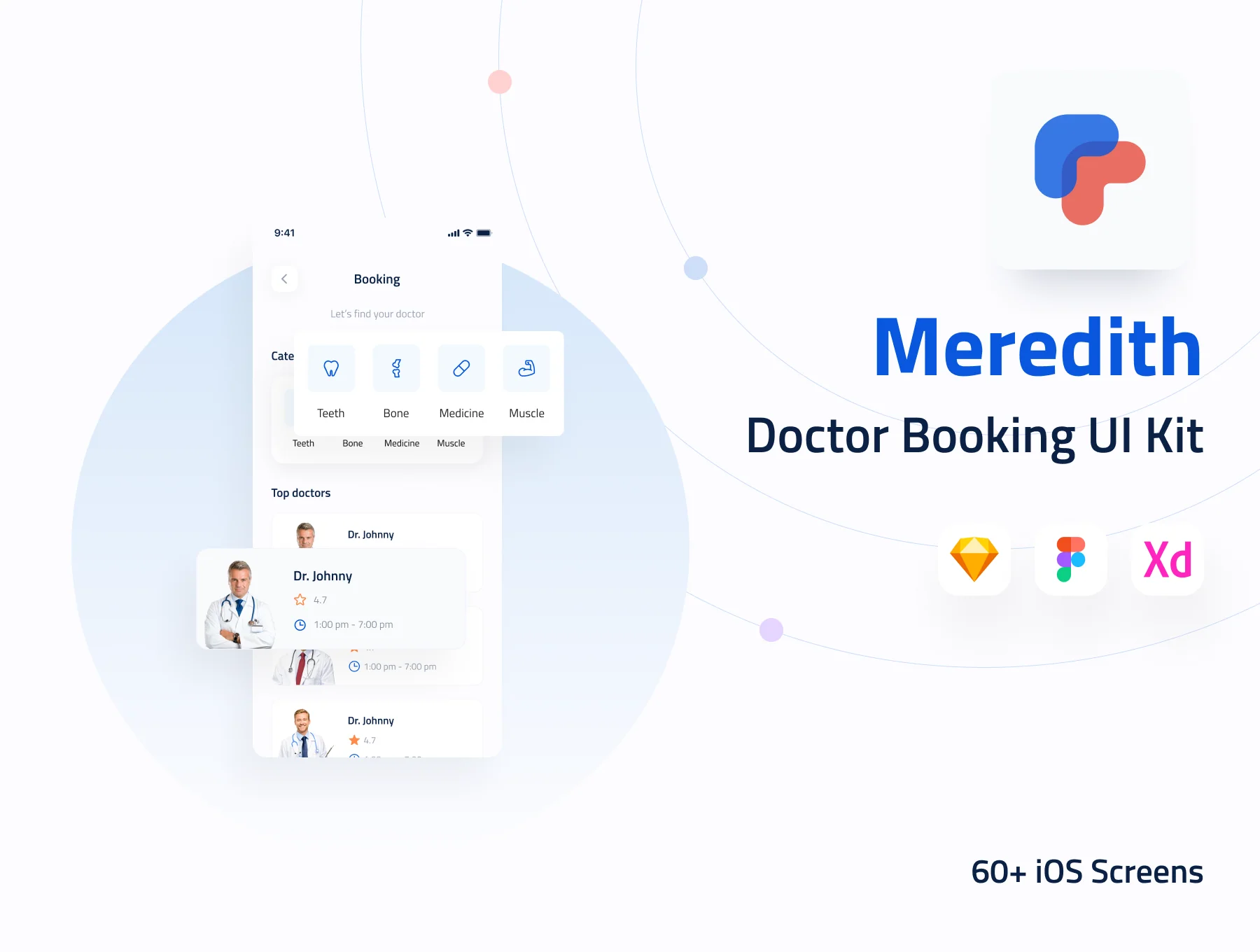 Meredith - Doctor Booking UI Kit