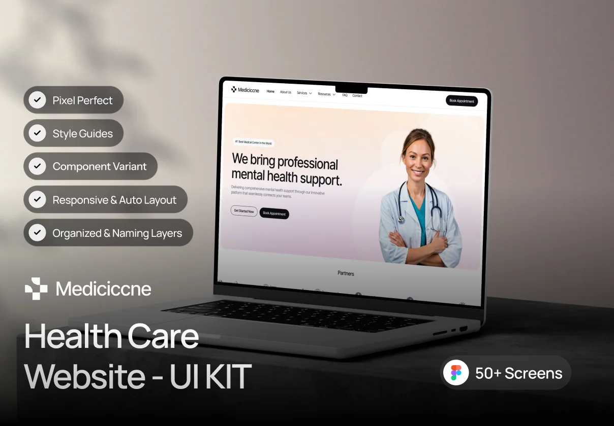 Mediciccne - Healthcare Website